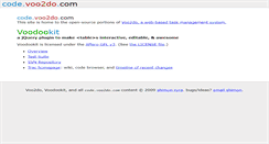 Desktop Screenshot of code.voo2do.com